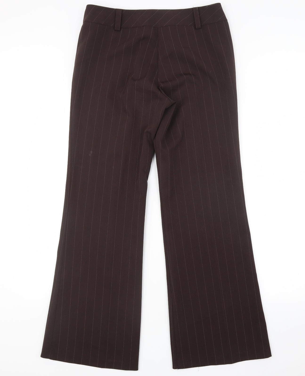 Dorothy Perkins Womens Brown Striped  Trousers  Size 12 L31 in