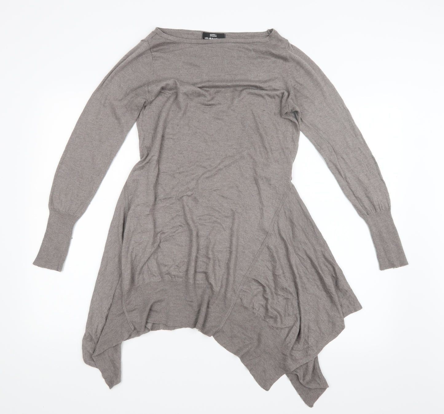 Marks and Spencer Womens Brown  Knit Pullover Jumper Size 8