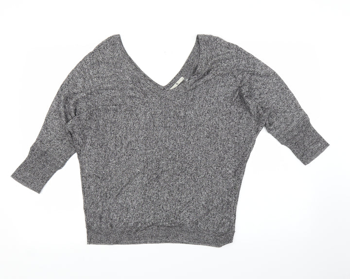 TU Womens Grey Basic Blouse Size 12