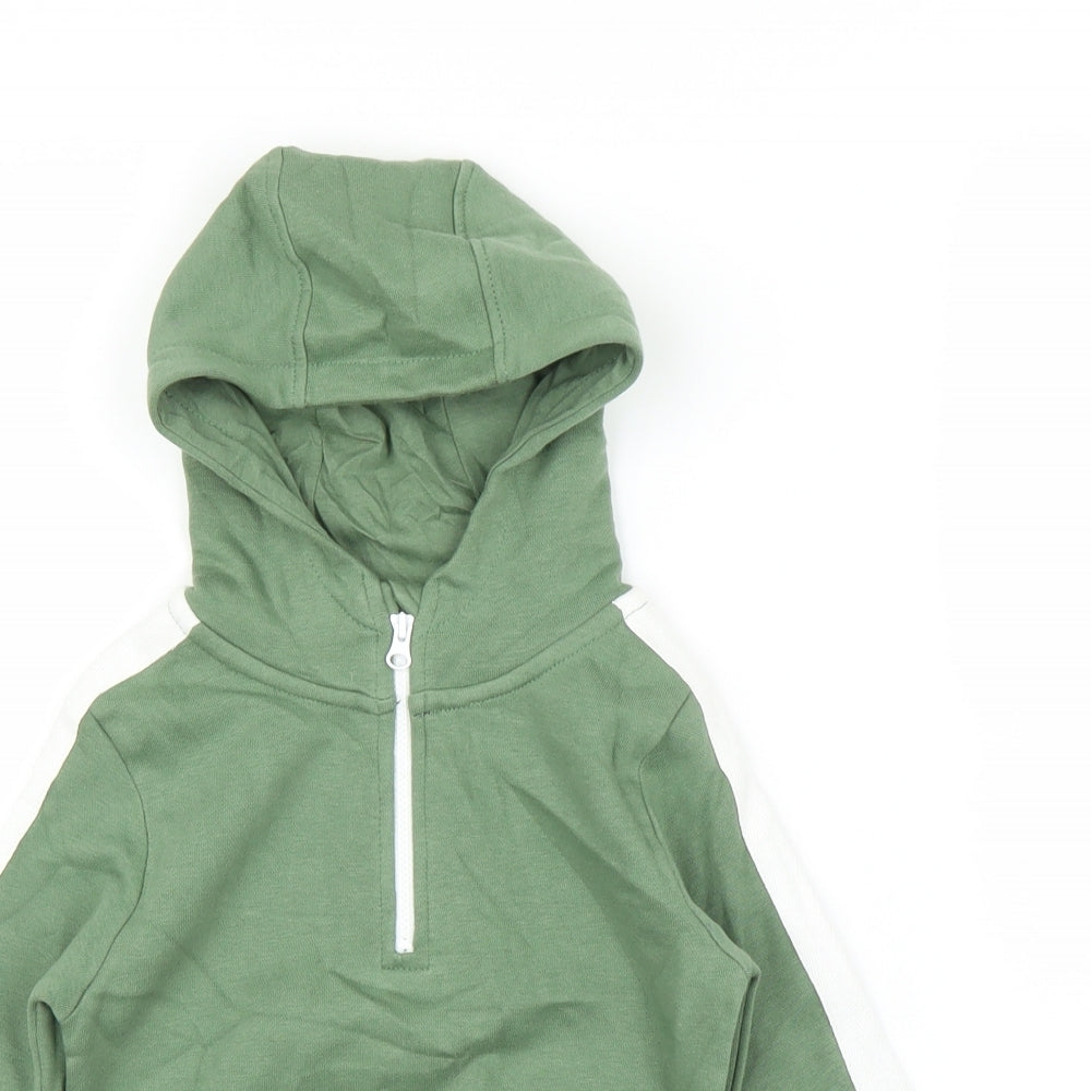 George Boys Green   Full Zip Hoodie Size 3-4 Years