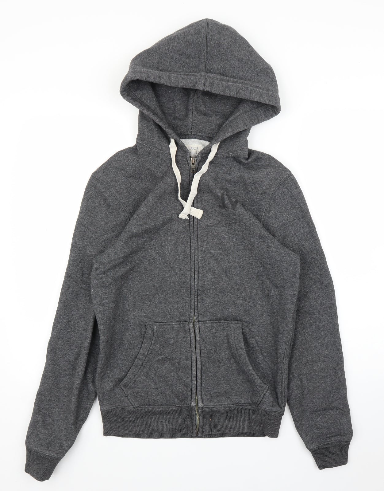 Jack Wills Mens Grey   Full Zip Hoodie Size L