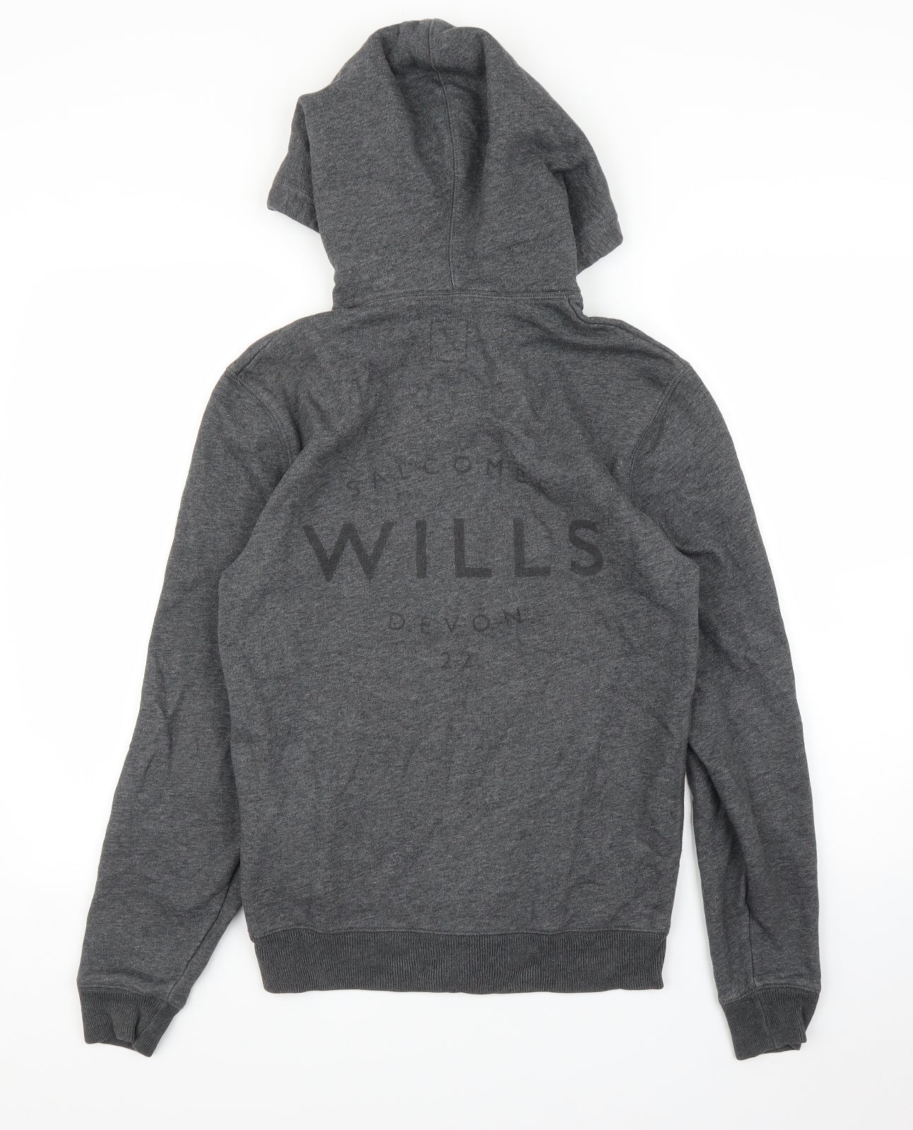Jack Wills Mens Grey   Full Zip Hoodie Size L