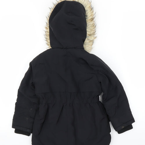 Nutmeg Girls Blue   Parka Coat Size 4-5 Years