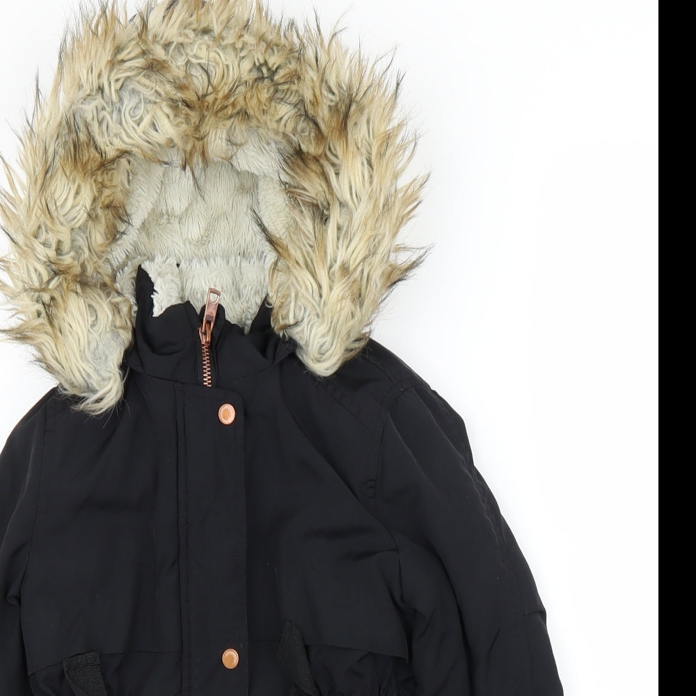 Nutmeg Girls Blue   Parka Coat Size 4-5 Years