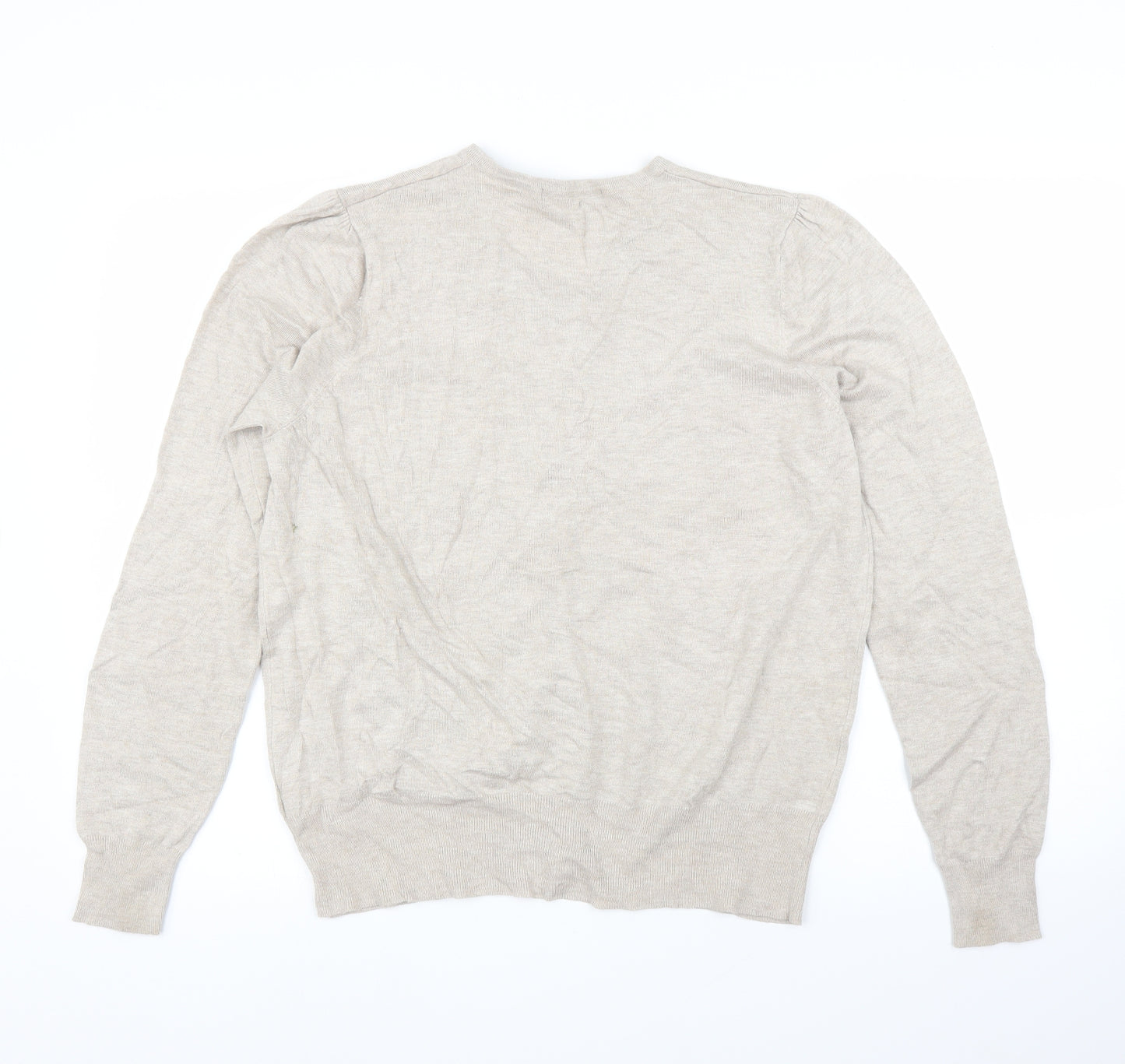 M&S Womens Beige   Cardigan Jumper Size 18