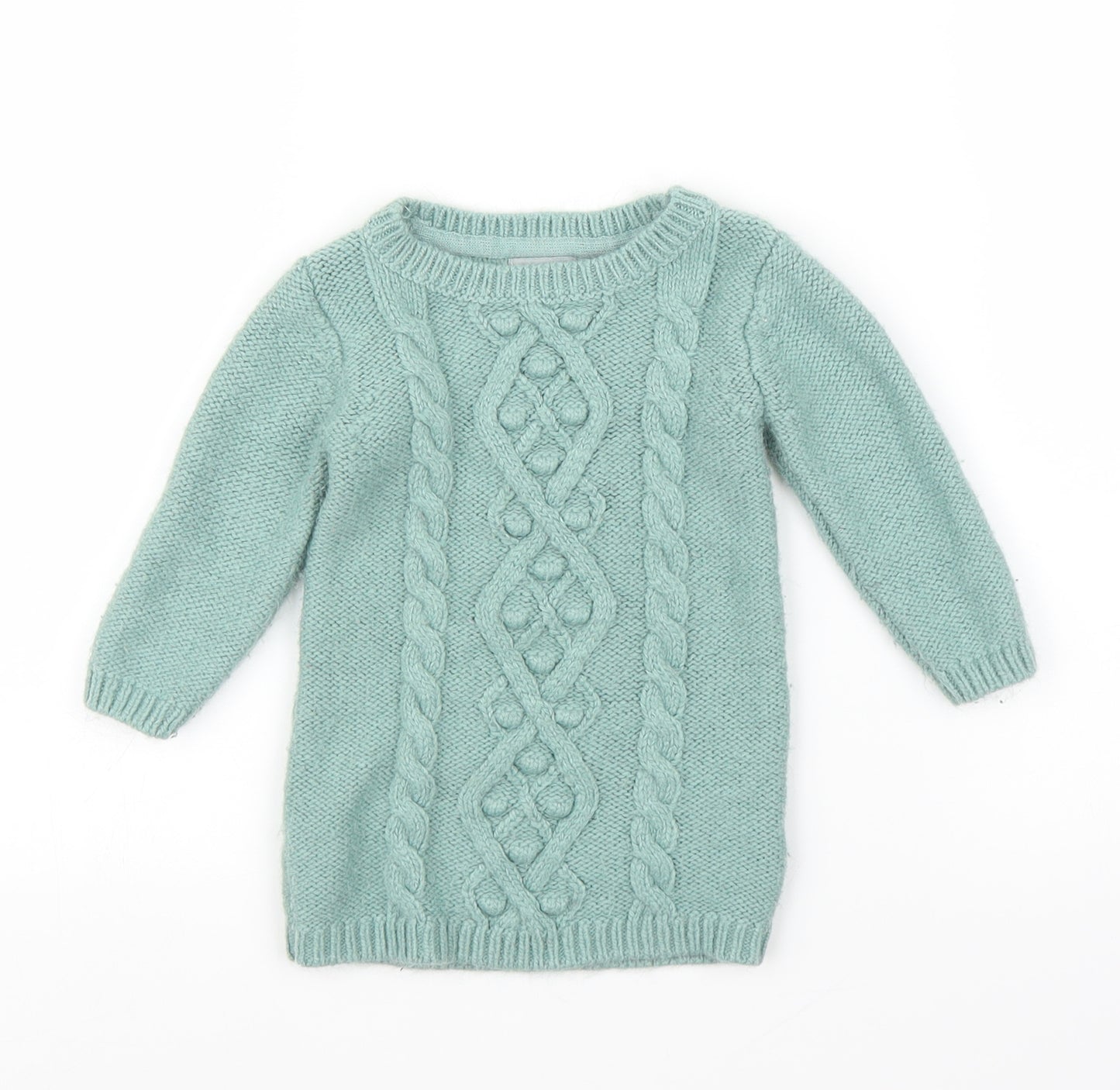 Primark Girls Green   Tunic Jumper Size 12-18 Months