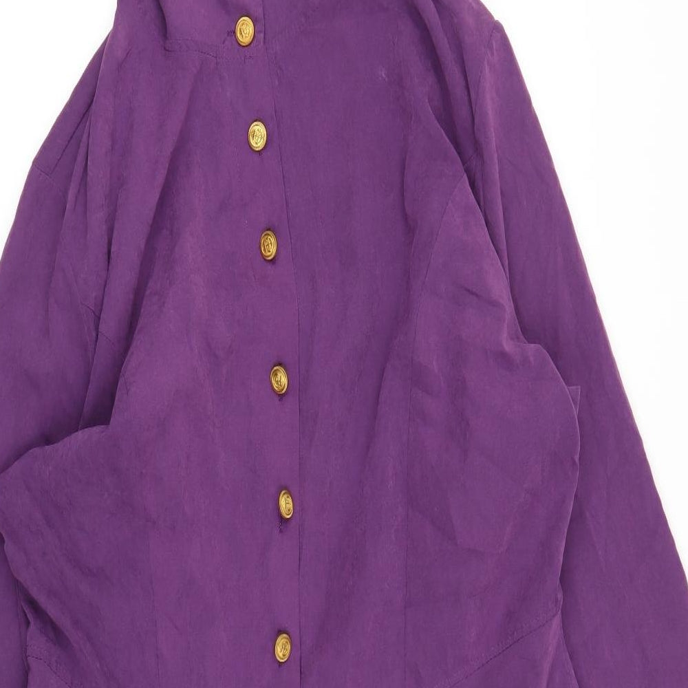 Chaigyu Womens Purple   Cardigan Jumper Size 4XL