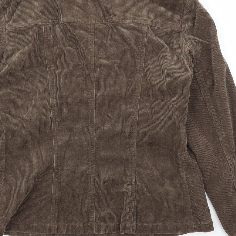 Paul Costelloe Womens Brown  Corduroy Jacket  Size 12