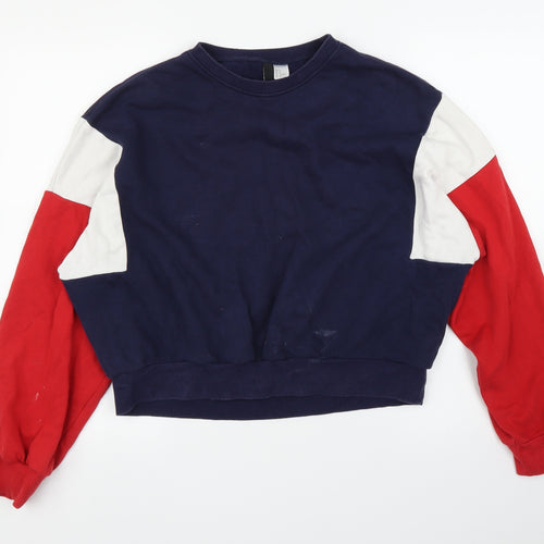 H&M Mens Blue   Pullover Jumper Size M