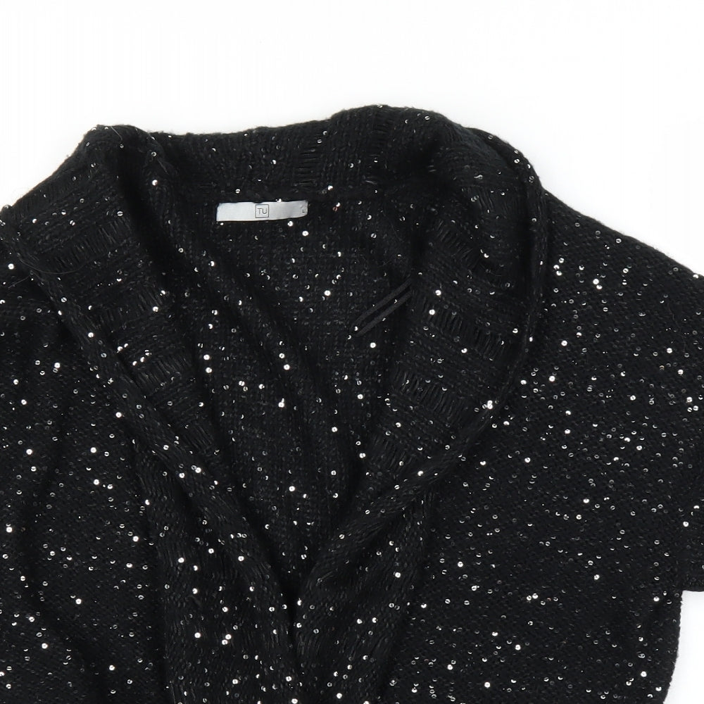 TU Womens Black   Cardigan Jumper Size L