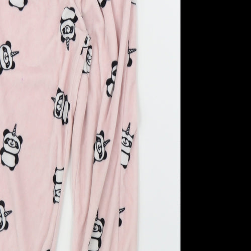 Peacocks Girls Pink Solid  Capri Pyjama Pants Size 5-6 Years  - Panda