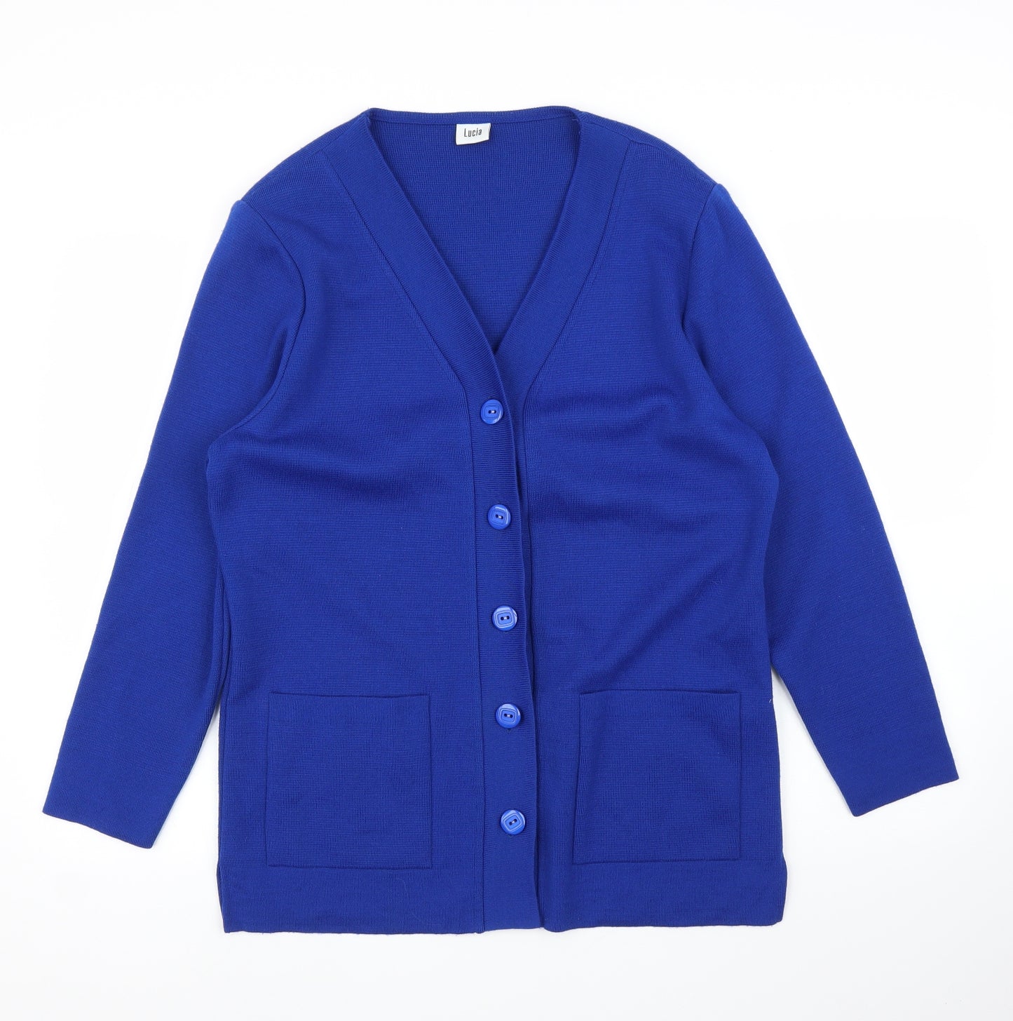 LUCIA Womens Blue   Cardigan Jumper Size 14