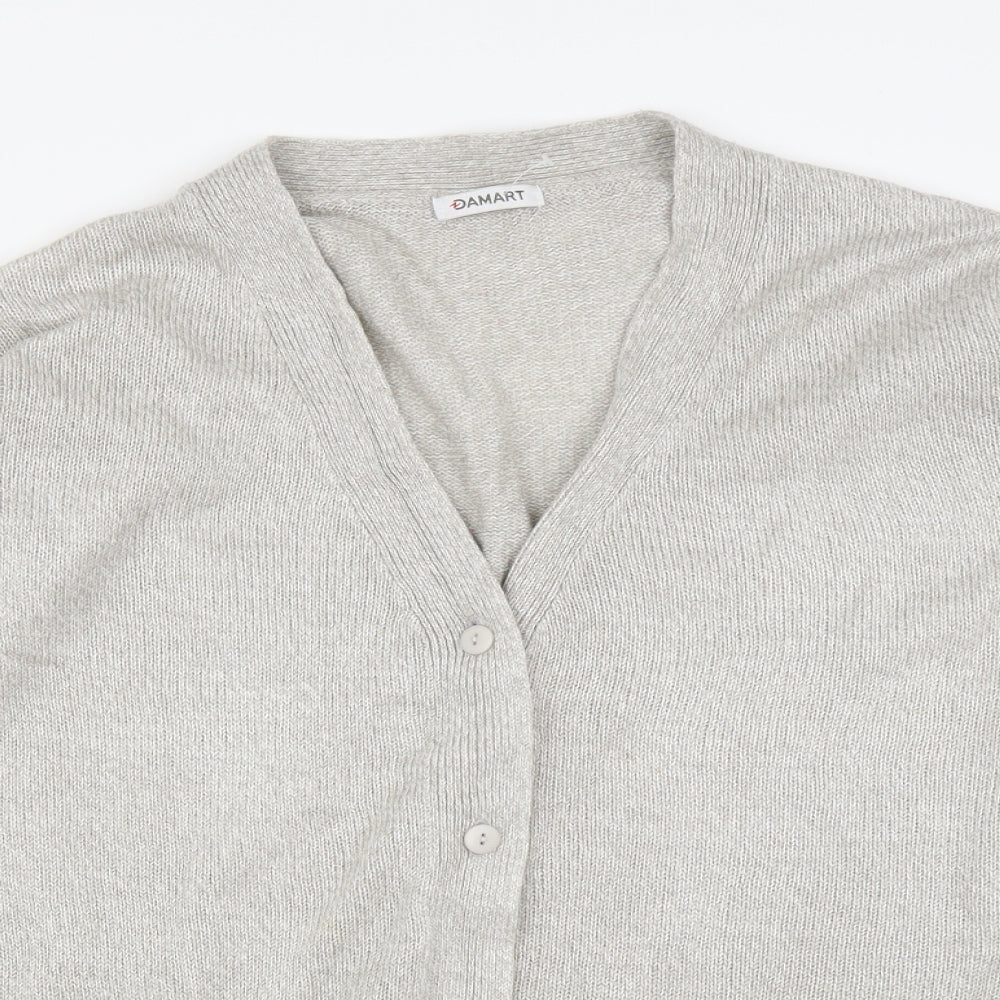Damart Womens Grey   Cardigan Jumper Size 22