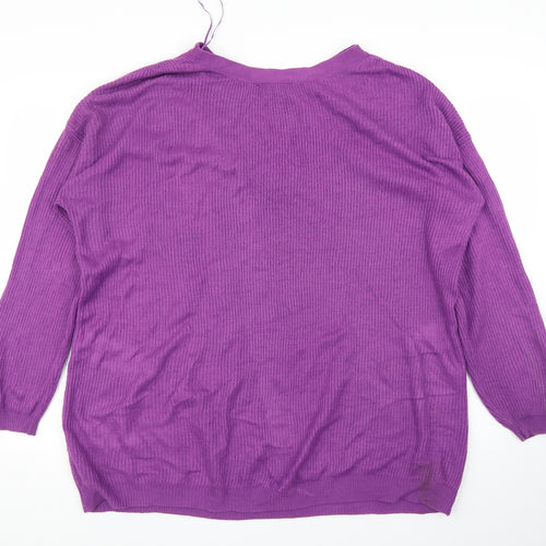 George Womens Purple   Pullover Jumper Size 16