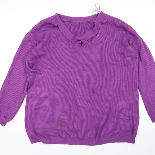 George Womens Purple   Pullover Jumper Size 16