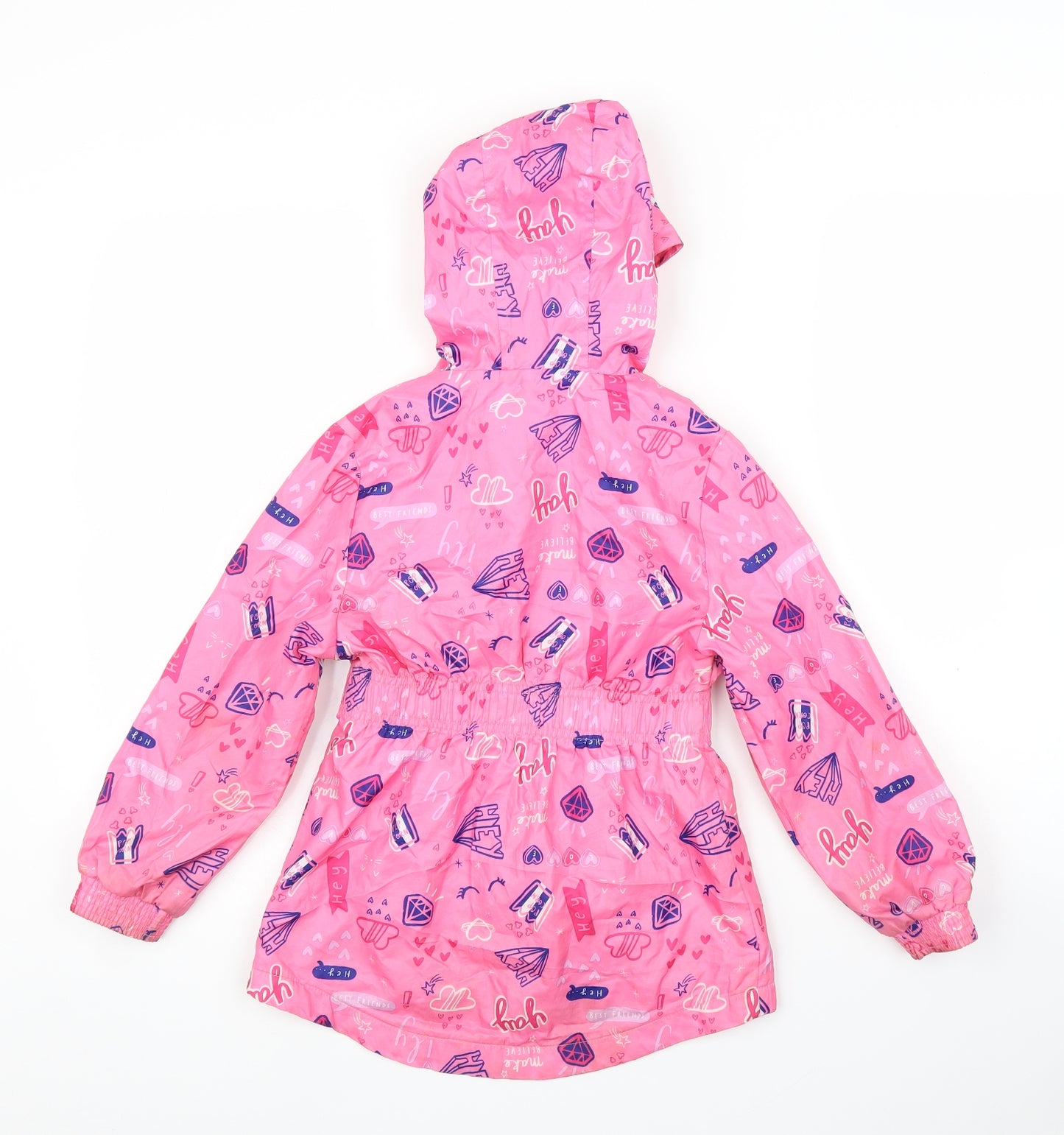 George Girls Pink   Rain Coat Coat Size 6-7 Years