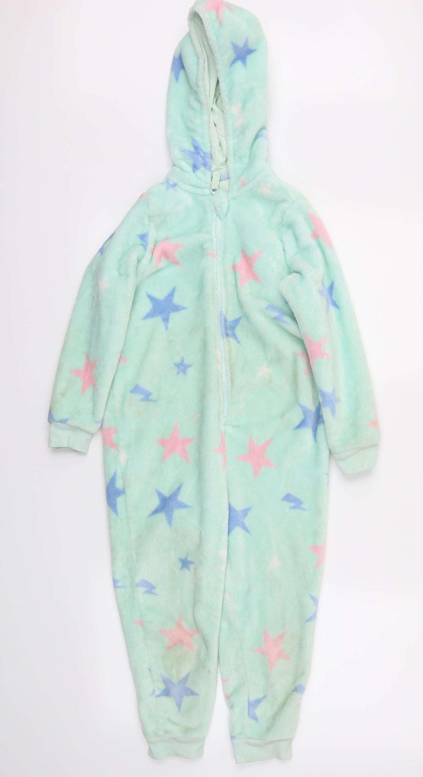 M&S Girls Green Argyle/Diamond  Top Gown Size 5-6 Years
