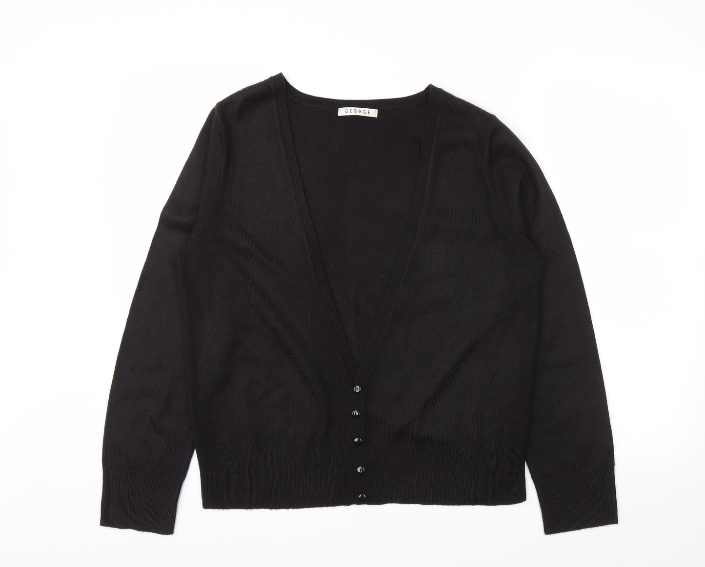George Womens Black   Cardigan Jumper Size 16