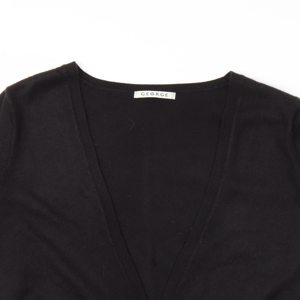 George Womens Black   Cardigan Jumper Size 16