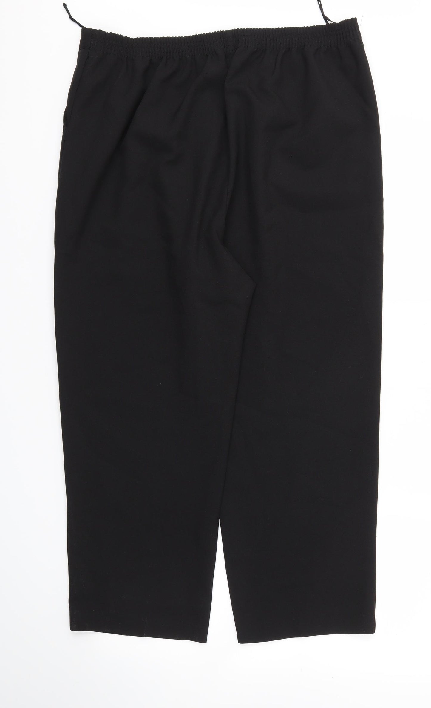 BM Womens Black   Trousers  Size 16 L23 in - Stretch waistband