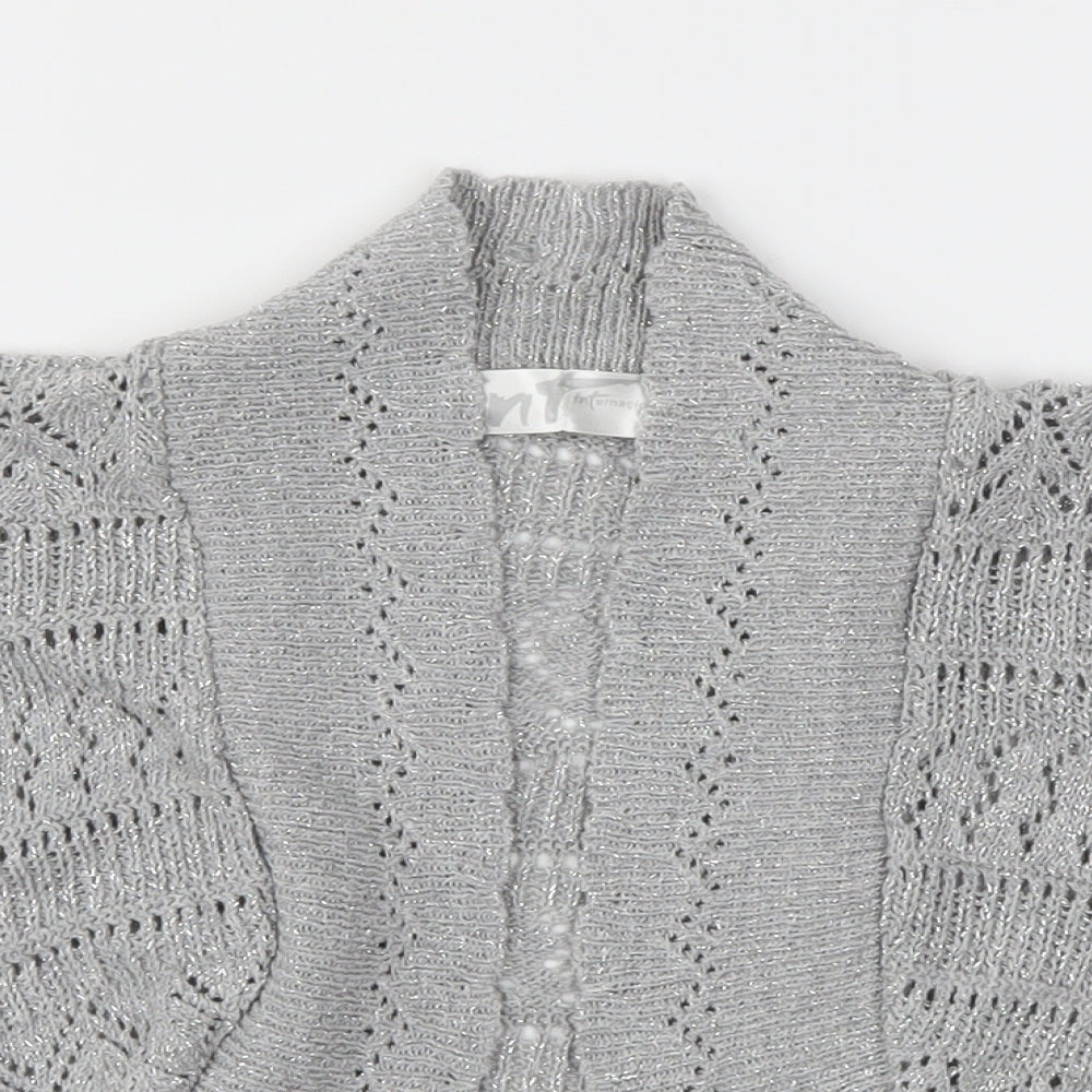 Internacionale Womens Grey   Cardigan Jumper Size 14