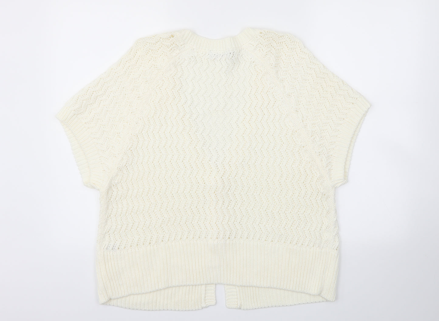 BM Womens Ivory   Cardigan Jumper Size L