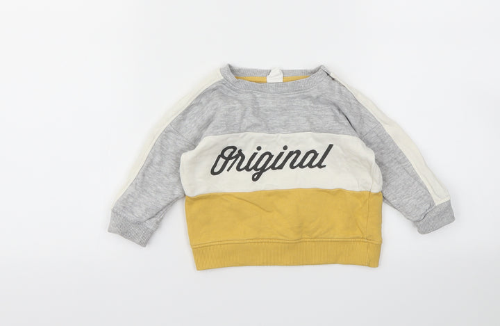 H&M  Grey   Pullover Jumper Size 6-9 Months