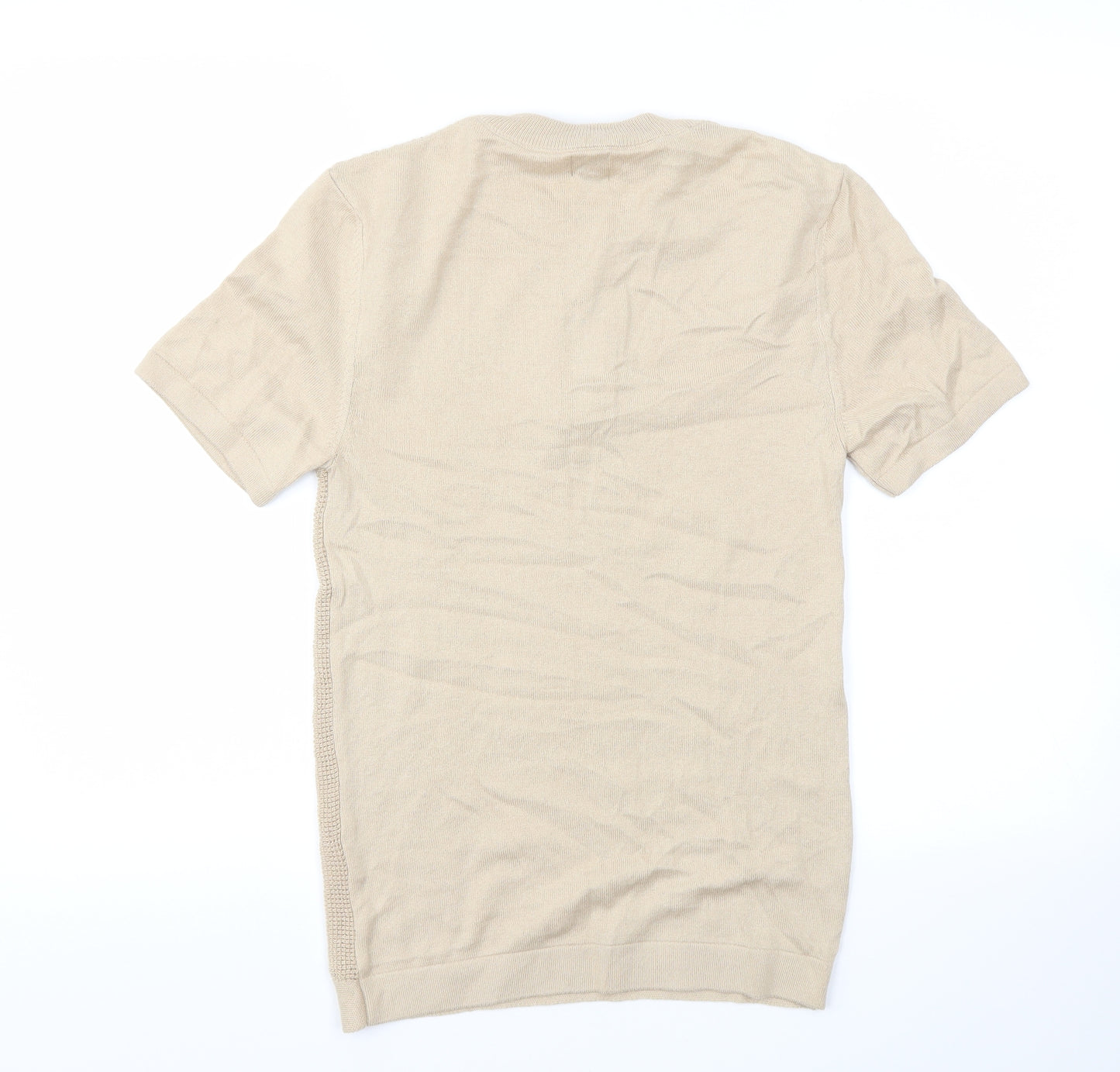 River Island Mens Beige    T-Shirt Size XS
