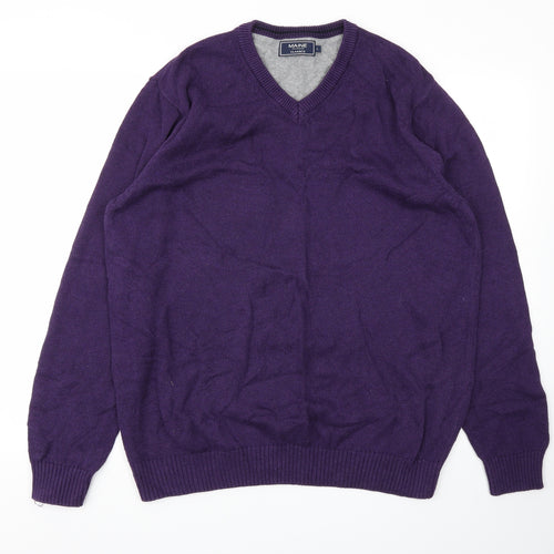 Maine Mens Purple   Pullover Sweatshirt Size L