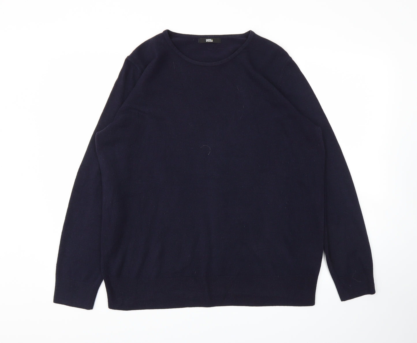 M&S Womens Blue   Pullover Jumper Size 20