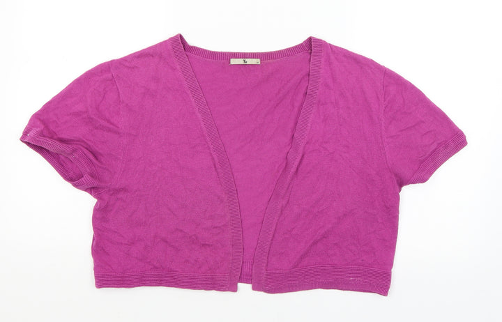 TU Womens Pink   Wrap Jumper Size 16