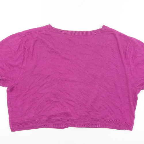 TU Womens Pink   Wrap Jumper Size 16