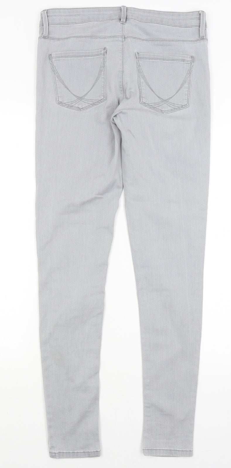 Oasis Womens Grey   Skinny Jeans Size 12 L31 in