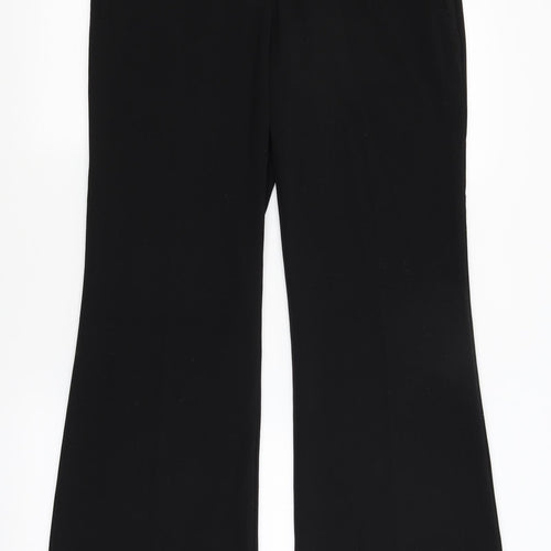 M&S Womens Black   Dress Pants Trousers Size 12 L32.5 in