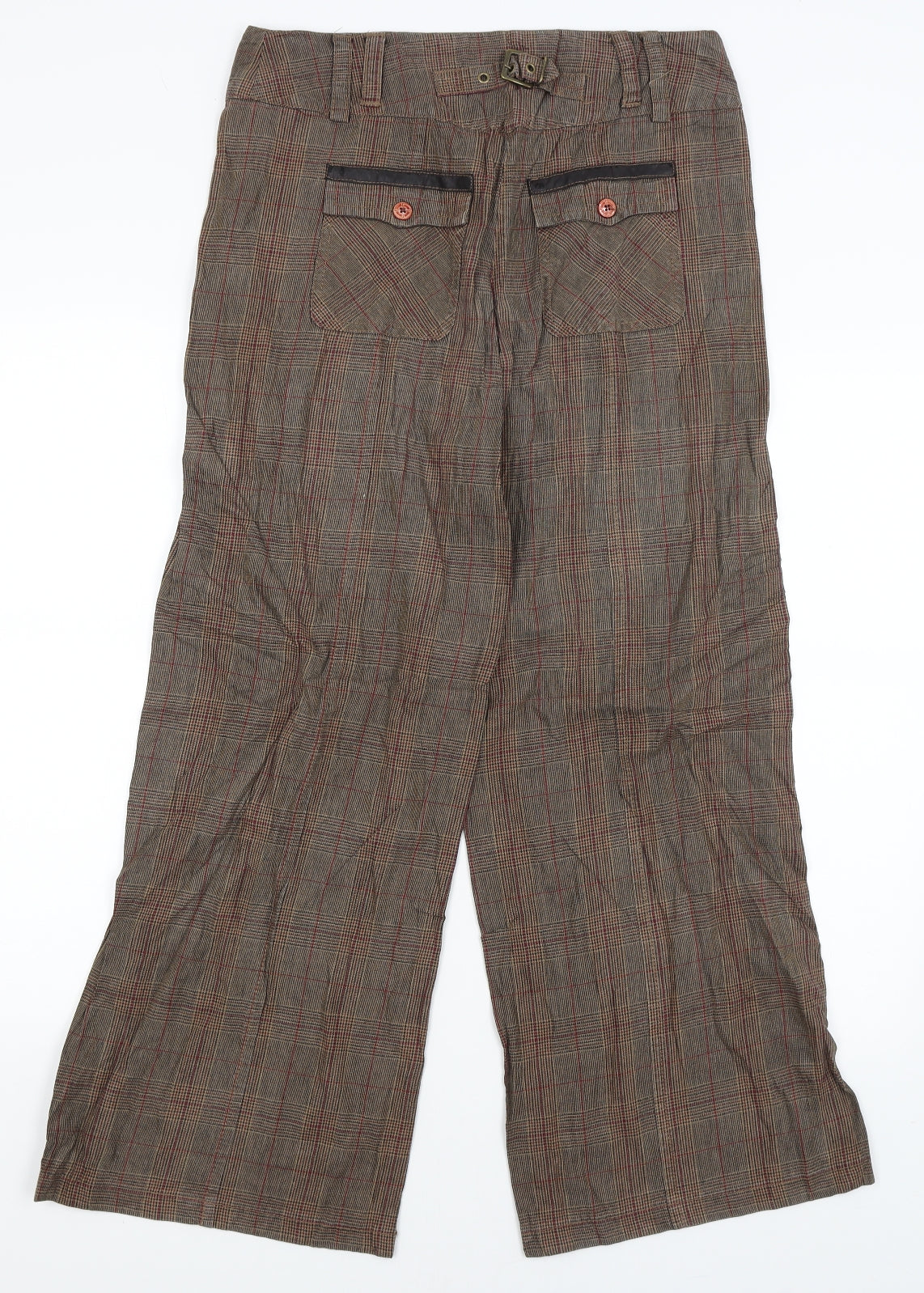 M&S Womens Brown   Trousers  Size 12 L28 in