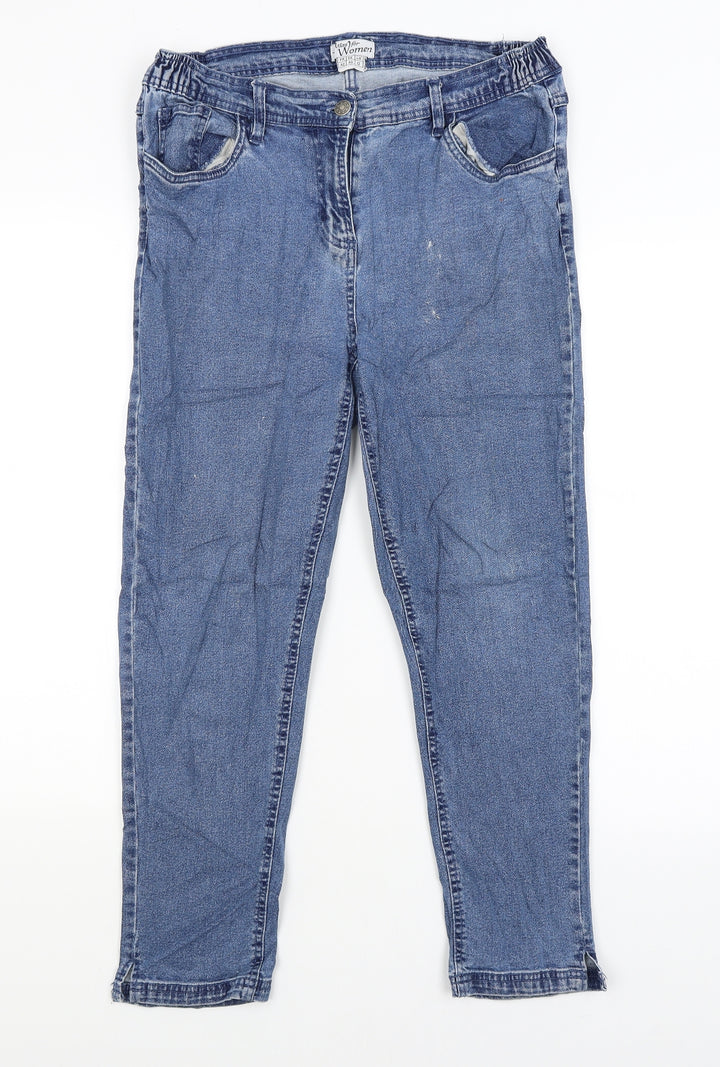 Atlas Womens Blue   Straight Jeans Size 12 L24.5 in