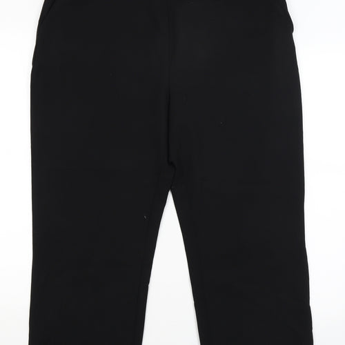 Preworn Womens Black   Trousers  Size 16 L25 in