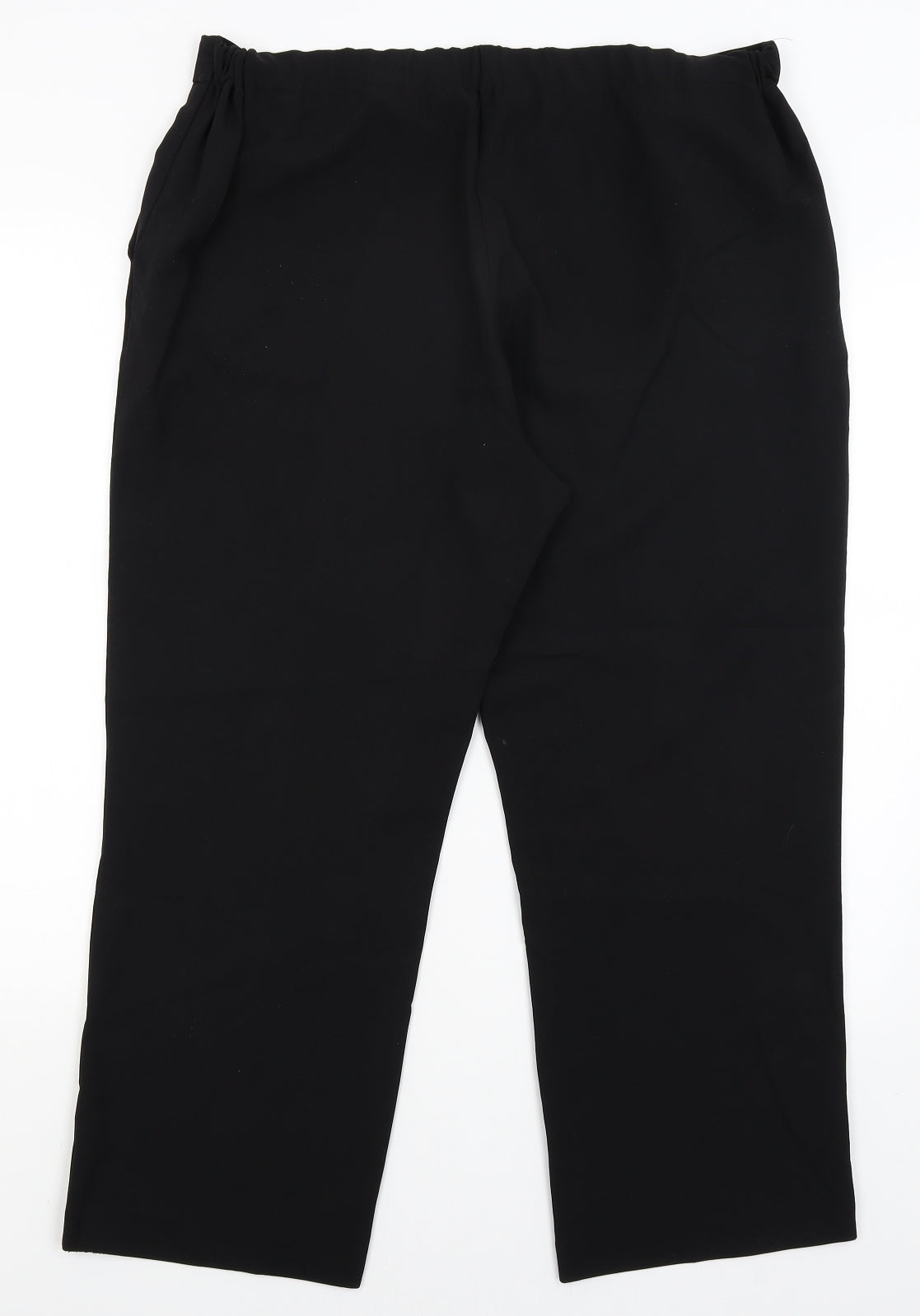 Preworn Womens Black   Trousers  Size 16 L25 in