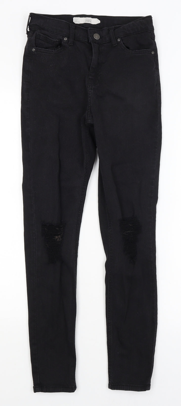 Topshop Mens Black   Skinny Jeans Size 26 in L27 in
