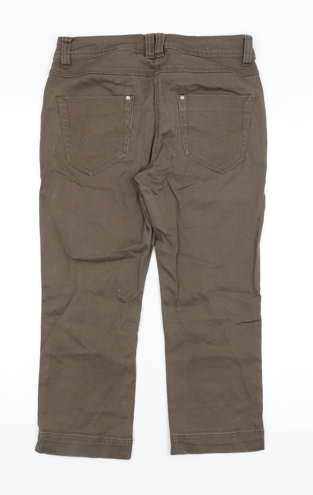 George Womens Brown   Cropped Trousers Size 8 L21 in