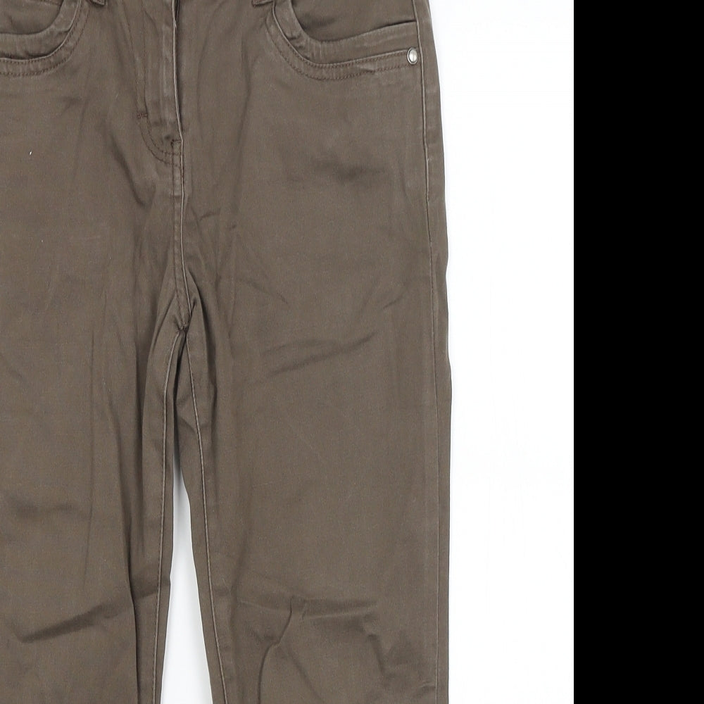 George Womens Brown   Cropped Trousers Size 8 L21 in