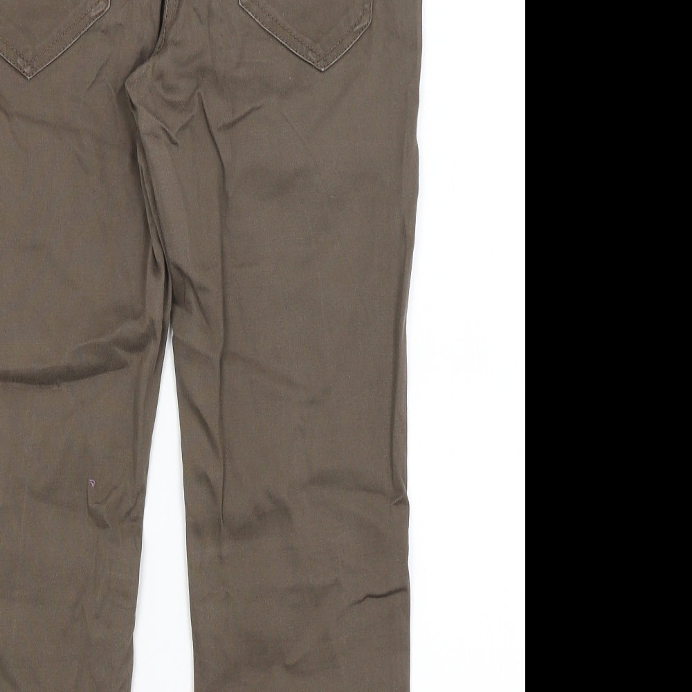 George Womens Brown   Cropped Trousers Size 8 L21 in