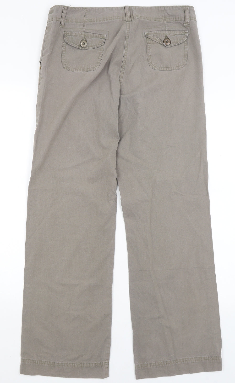 TU Womens Grey   Chino Trousers Size 10 L29.5 in