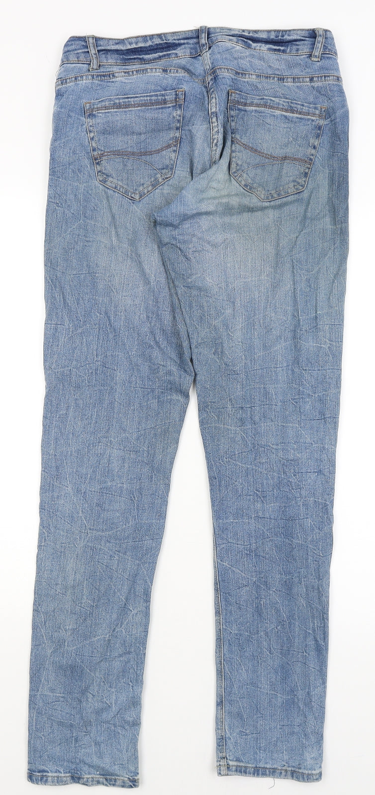Preworn Womens Blue   Skinny Jeans Size 12 L30 in