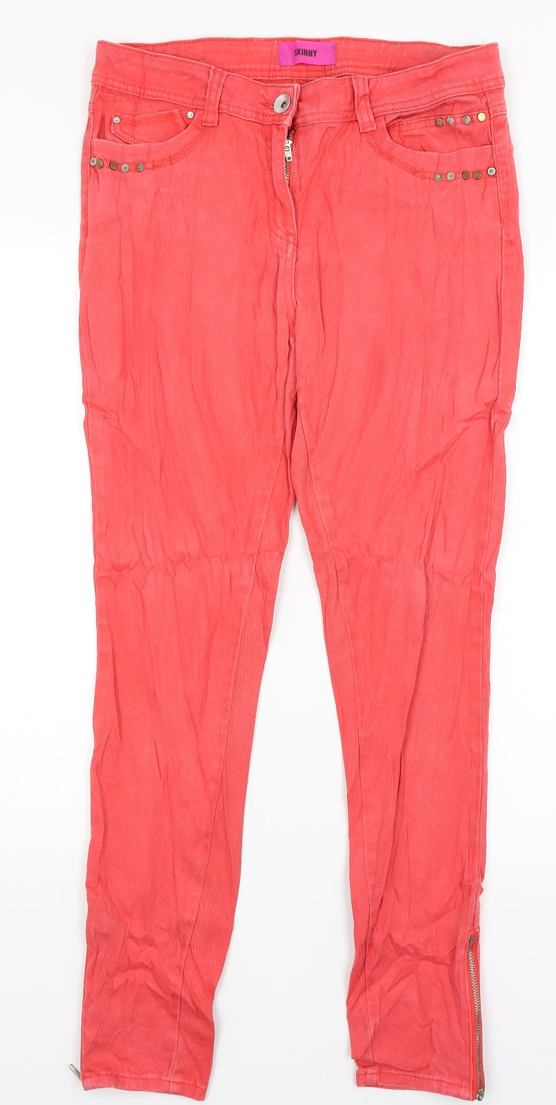 George Womens Red   Skinny Jeans Size 12 L29 in
