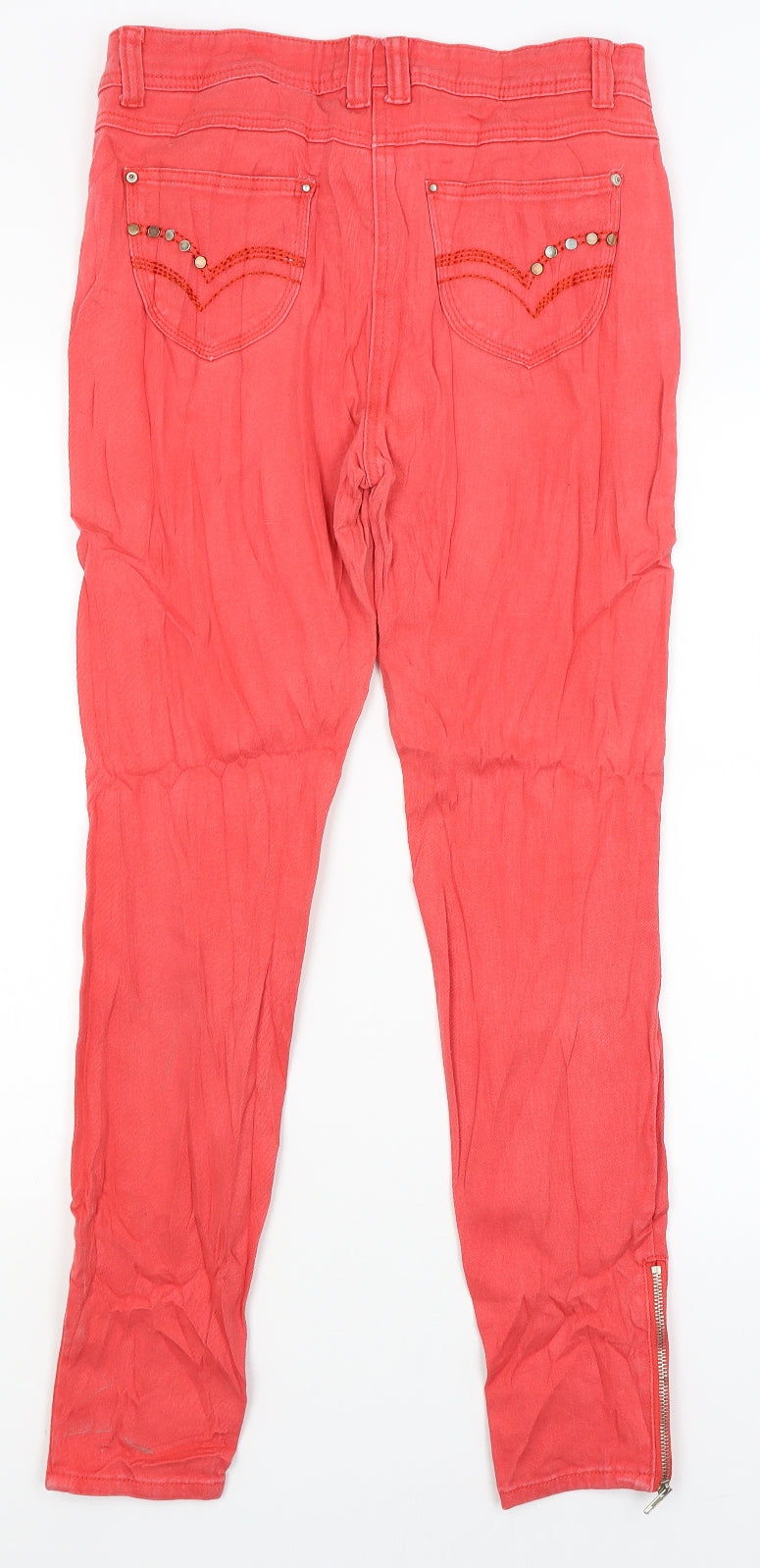 George Womens Red   Skinny Jeans Size 12 L29 in