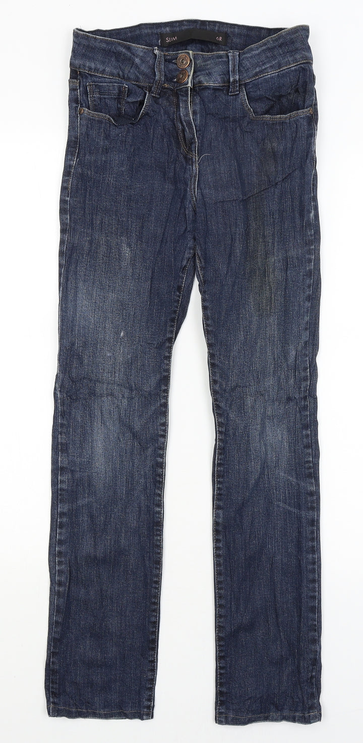 NEXT Womens Blue Skinny Jeans Size 6 L27 in