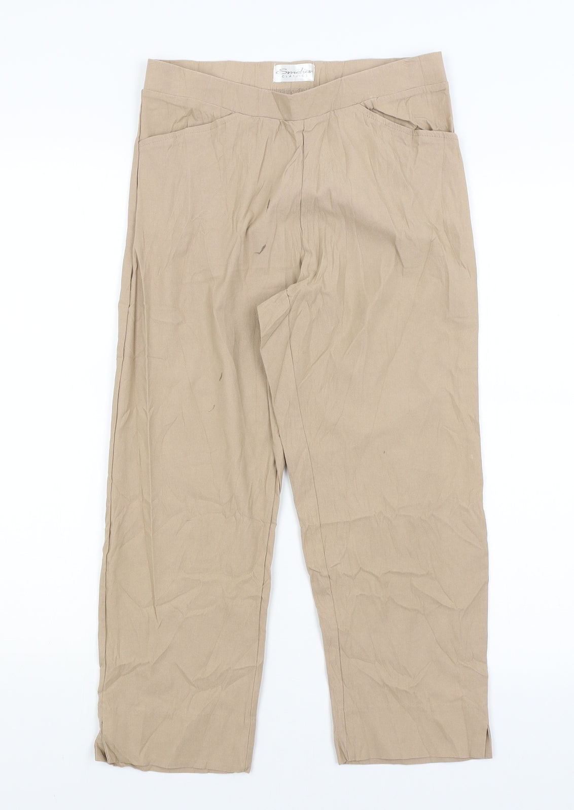Emeliax Classics Womens Brown   Cropped Trousers Size S L21 in