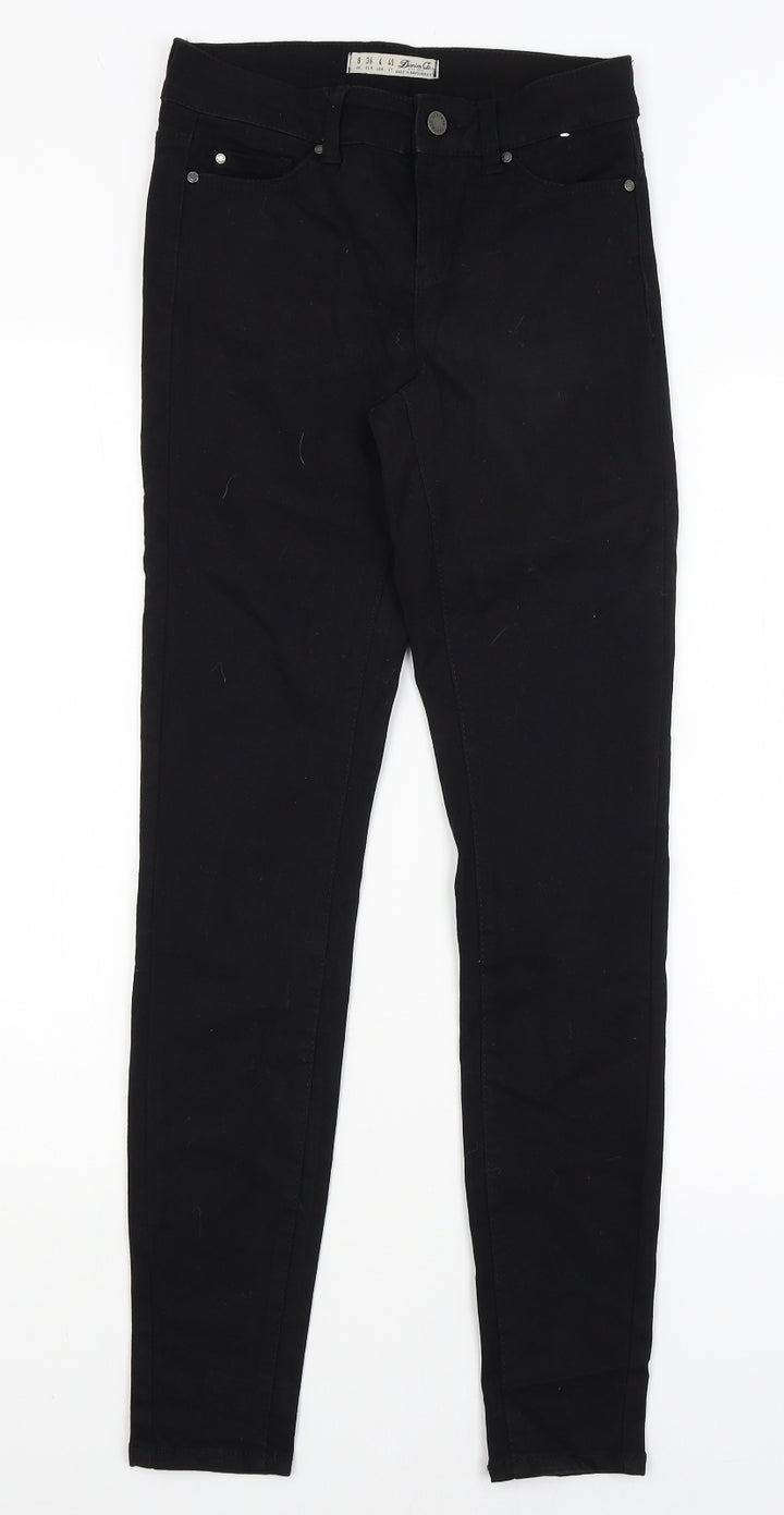 Denim Co Womens Black Skinny Jeans Size 8 L29 in