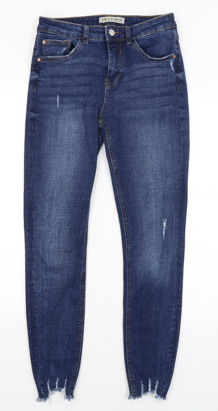 Denim Co Womens Blue Skinny Jeans Size 10 L28 in